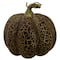 4&#x22; Brown &#x26; Purple Fall Harvest Tabletop Pumpkin Set